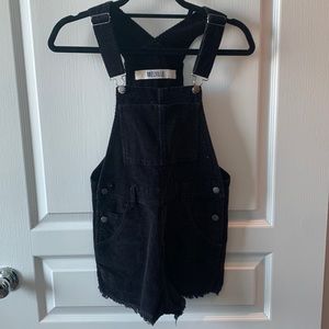 Brandy Melville Corduroy Overalls - Black - XS